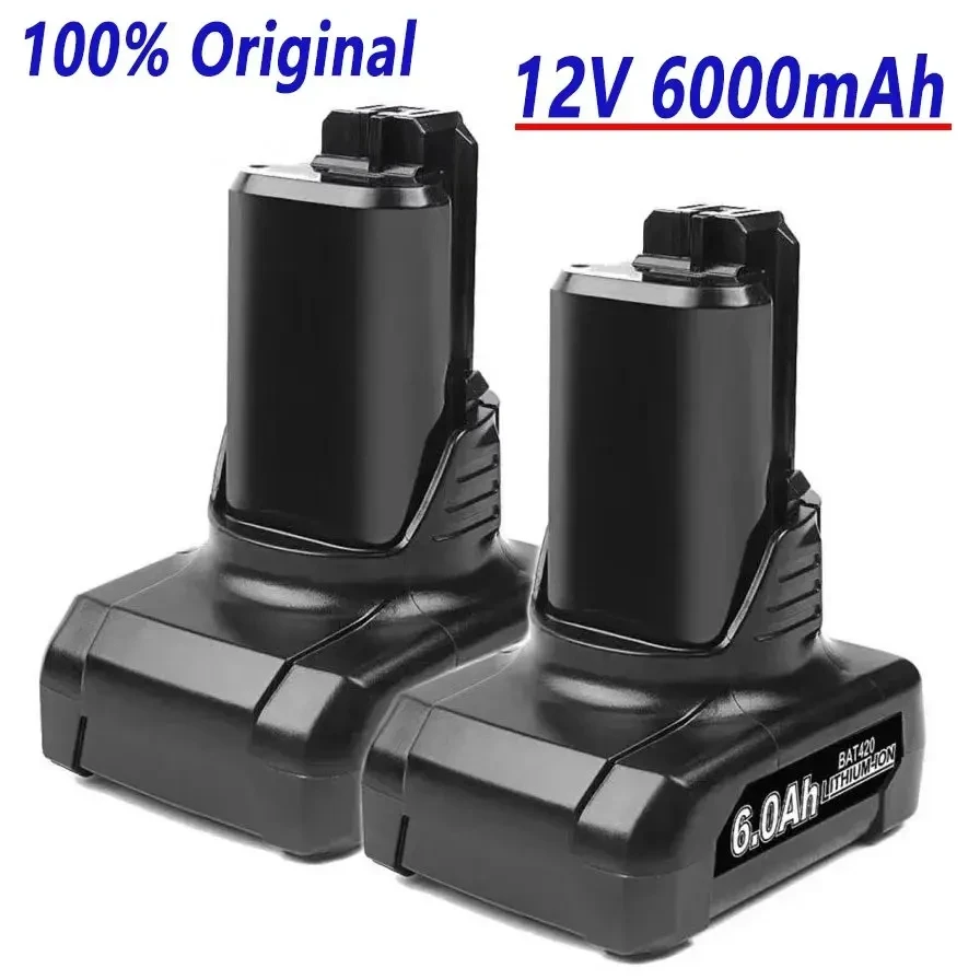 

100% Originl 10.8V 12V 6AH rechargeable lithium-ion battery, suitable for Bosch BAT411 BAT412 BAT412A BAT41 3A