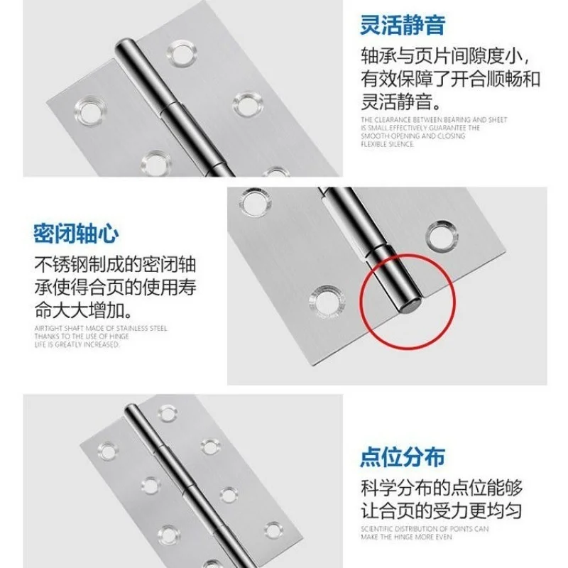 Hinge cabinet door hinged small stainless steel 2 "3" 4 "cabinet mini hinged door and window hardware folding hinge