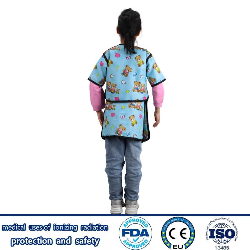 Genuine x-ray gamma ray protective 0.5mmpb children short sleeved lead vest and lead skirt radiological protection lead clothes