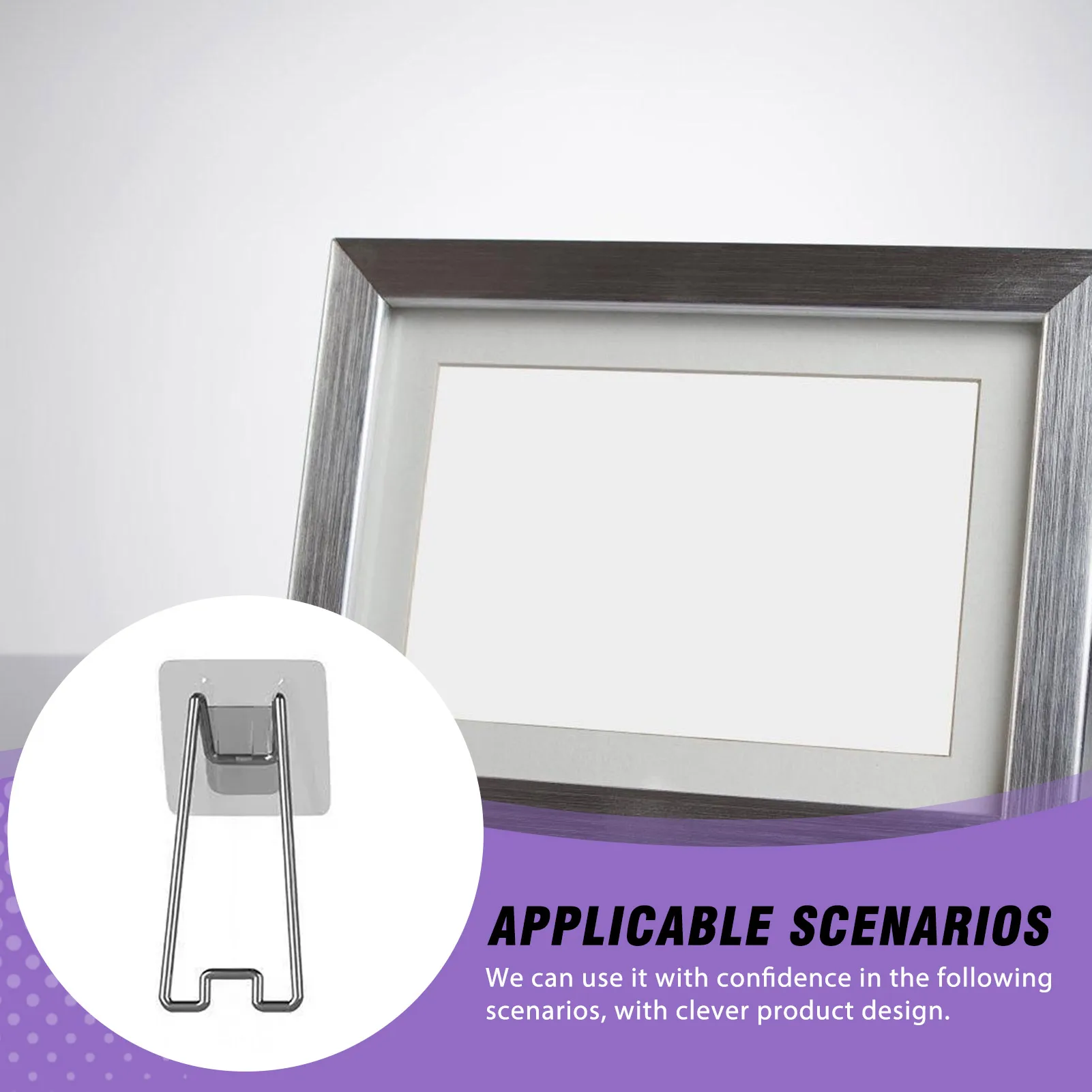Photo Frame Stand Desktop Display Support Bracket Metal Non-Slip Adjustable Angle Picture Holder For Wall Art And Albums Up To