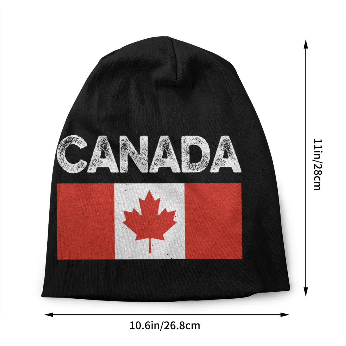 Canada Flag Bonnet Hat Knitted Hat Men Women Cool Unisex Adult Canadian Proud Winter Warm Skullies Beanies Caps