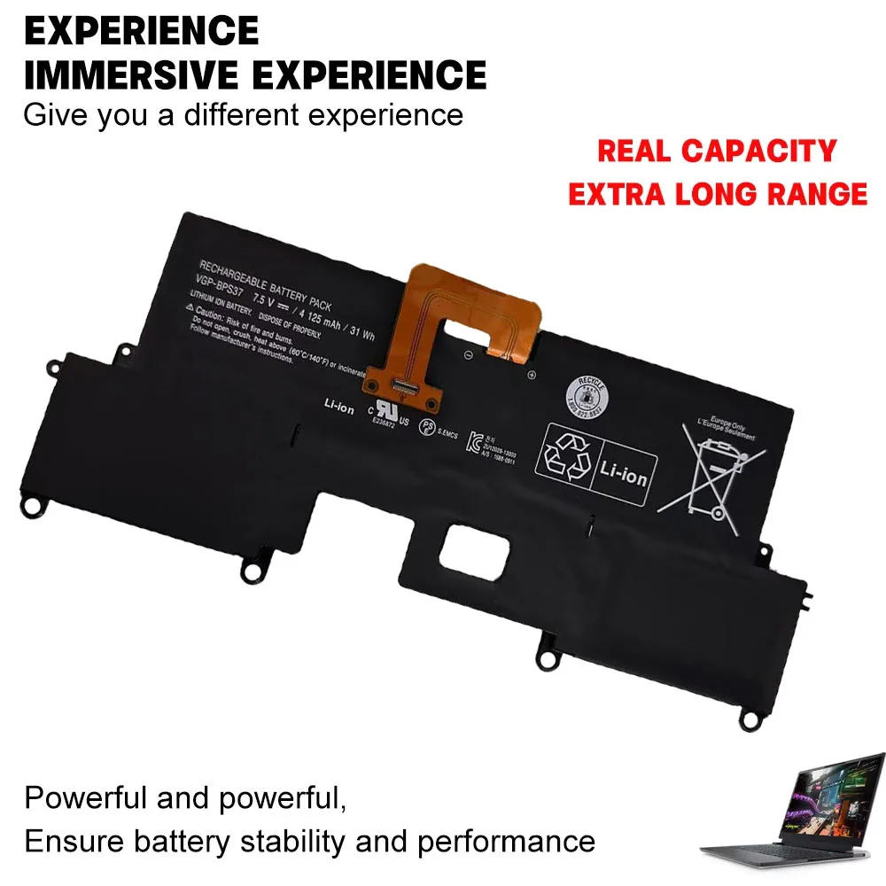 High quality VGP-BPS37 7.5V 31Wh Laptop Battery for SONY Pro 11 SVP1121 SVP11227SCB SVP11214CXB SVP112A1CL SVP112A19T
