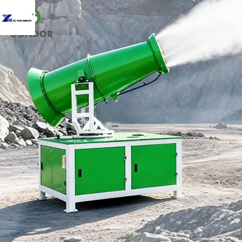 Automatic High Density South Africa Quarry Trailer Motor Dust Fog Smoke Cannon Remote Control Mist Blower