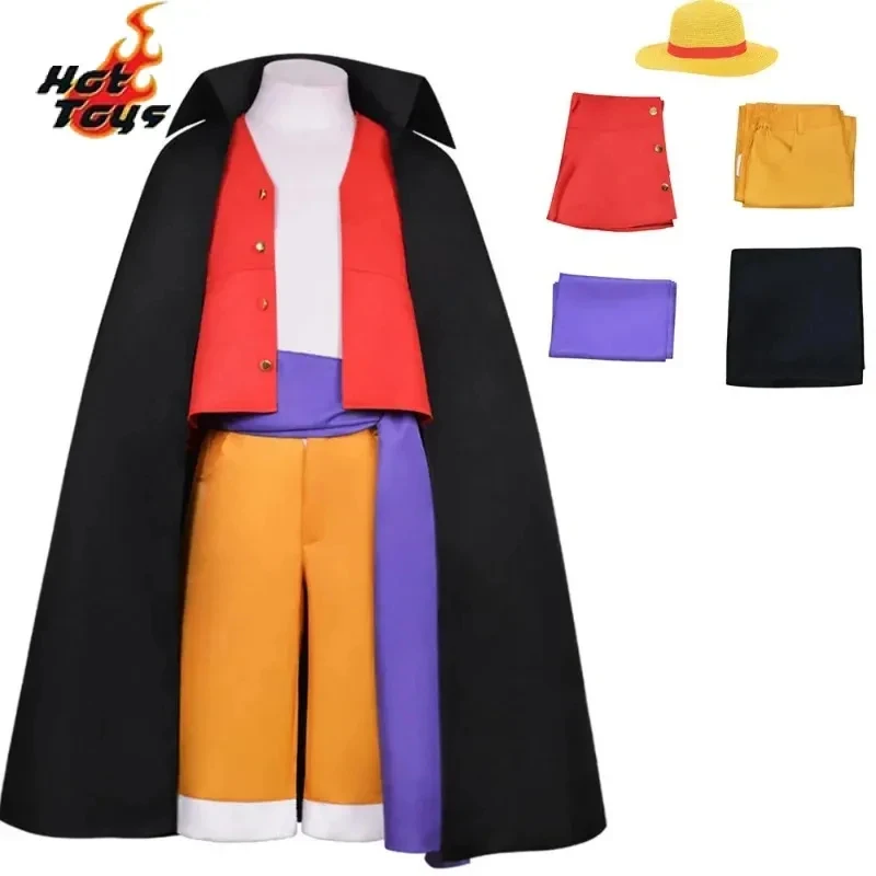 

♥AA Cos Wano Country Onigashima Chapter Costume Men's Clothing Cloths Cosplay Monkey D Luffy Anime Costum New 2026