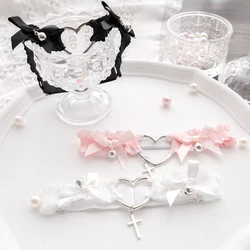 Lolita lace cavile cross thigh ring bow love heart leg ring sweet lolita accessory cosplay anime kawaii accessories