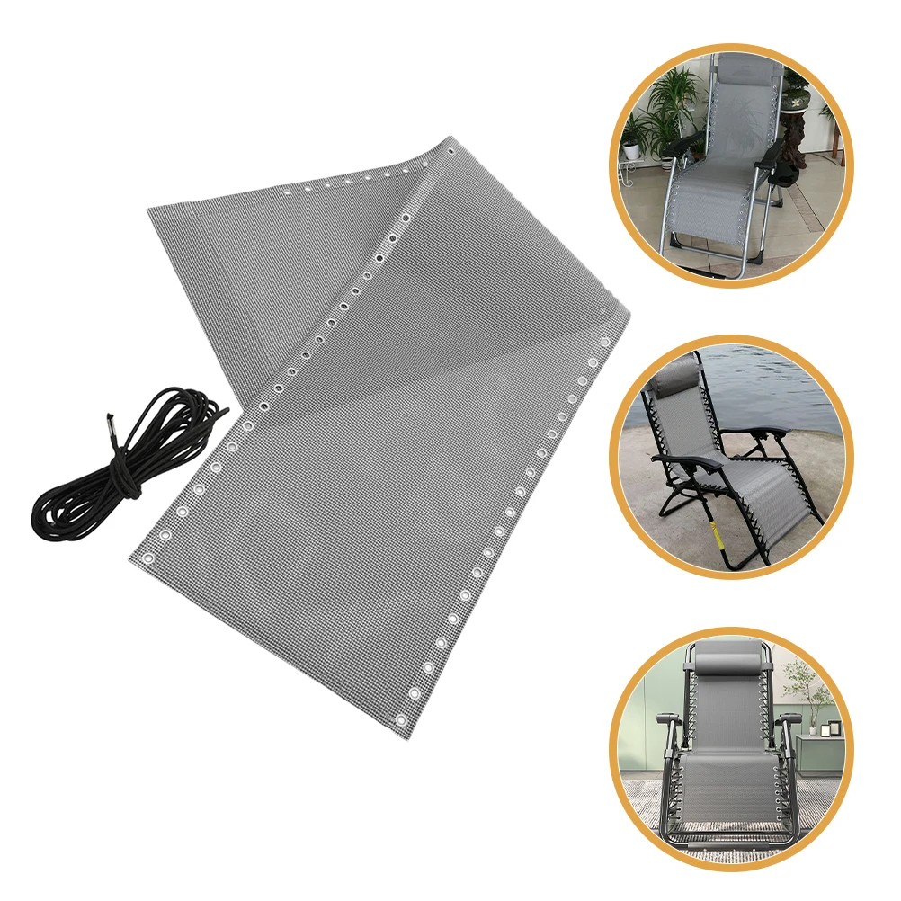 

1 set 1 Set Outdoor Chair Replacement Fabric Breathable Mesh Canvas Sturdy Lounge Seat Cover Repair Cloth For Folding Deck Beach