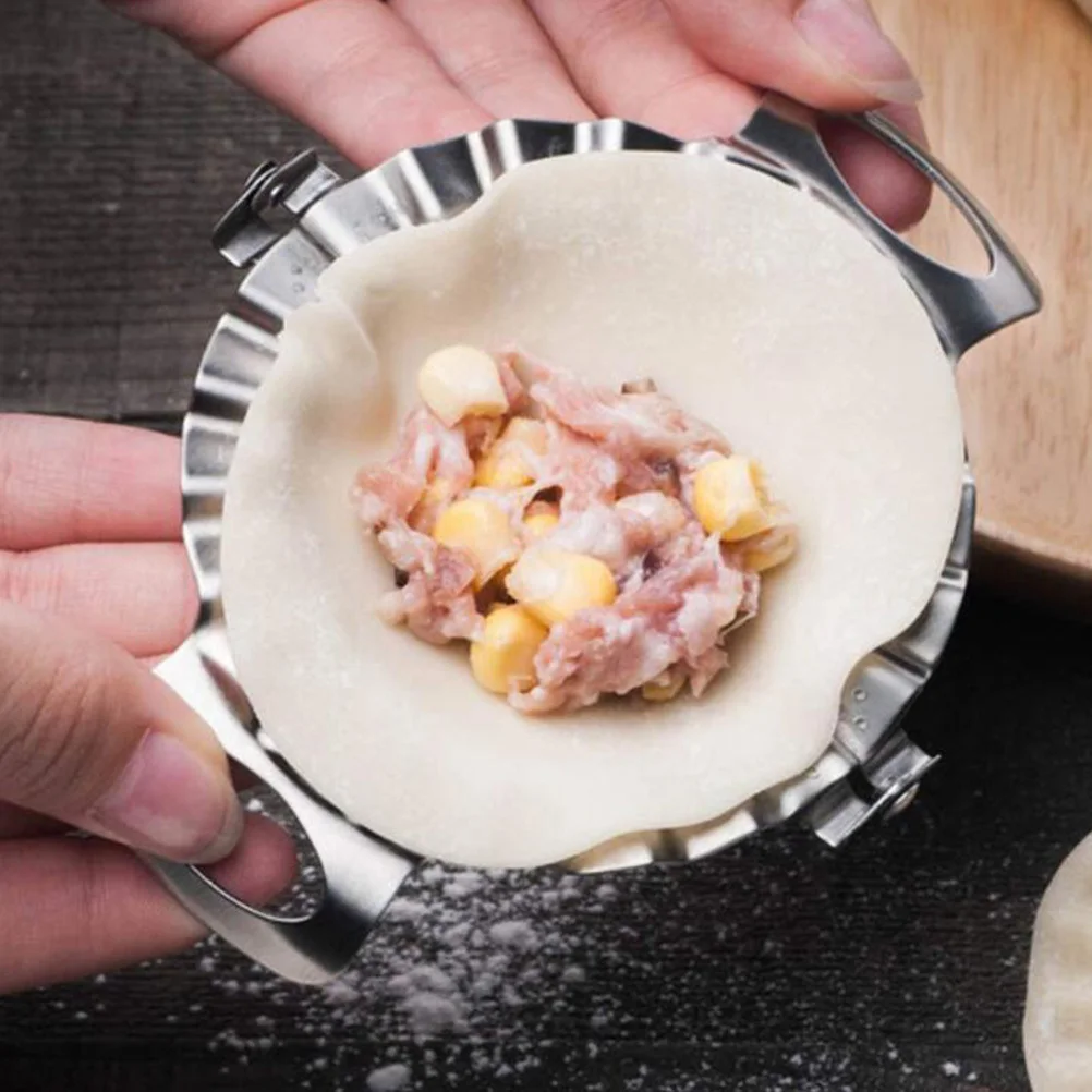 

2Pcs Dumpling Mold Set Dumpling Wrapper Cutter Press Mold Kitchen Tool for DIY Dumplings Pierogi Ravioli Empanada Making