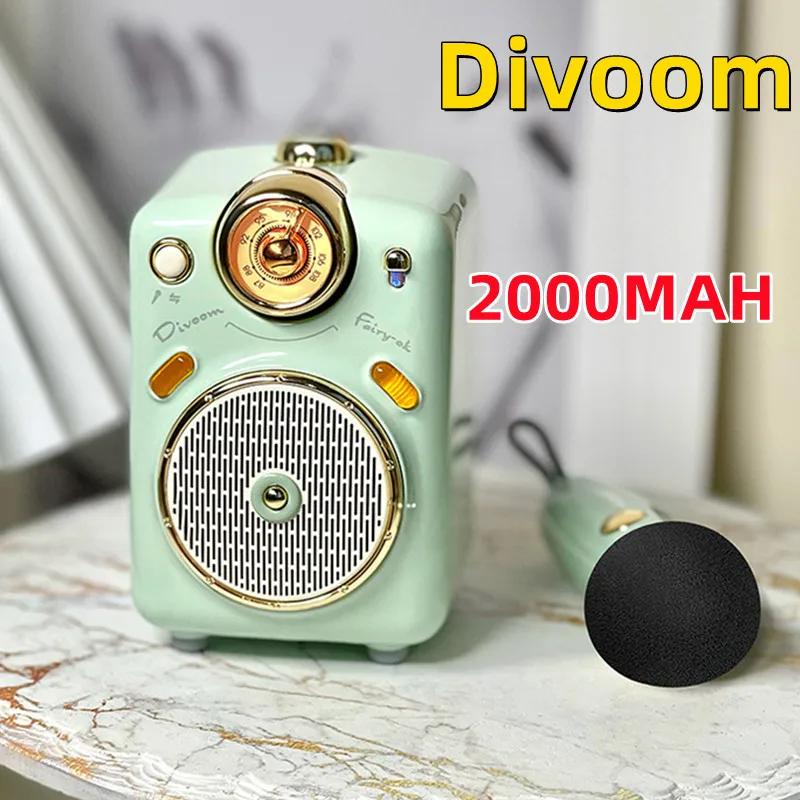 Divoom B-Beetles radio speakers Bluetooth Wireless Mini portable small speakers for girls birthday presents Gift Green pink cute