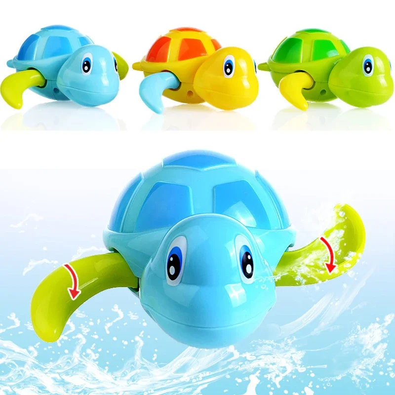 

Cute Baby Kids Multi-type Wind Up Animal Tortoise Chain Bathing Shower Clockwork Water Baby Toys Oyuncak Toys for children