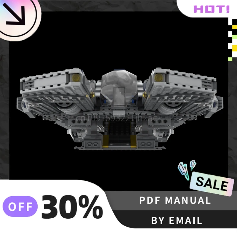 [2259PCS] Aangepaste MOC Interstellar Transportvliegtuigen Creatieve Bouwstenen Set STEM Speelgoed DIY Bouw Model Kit Geschenken