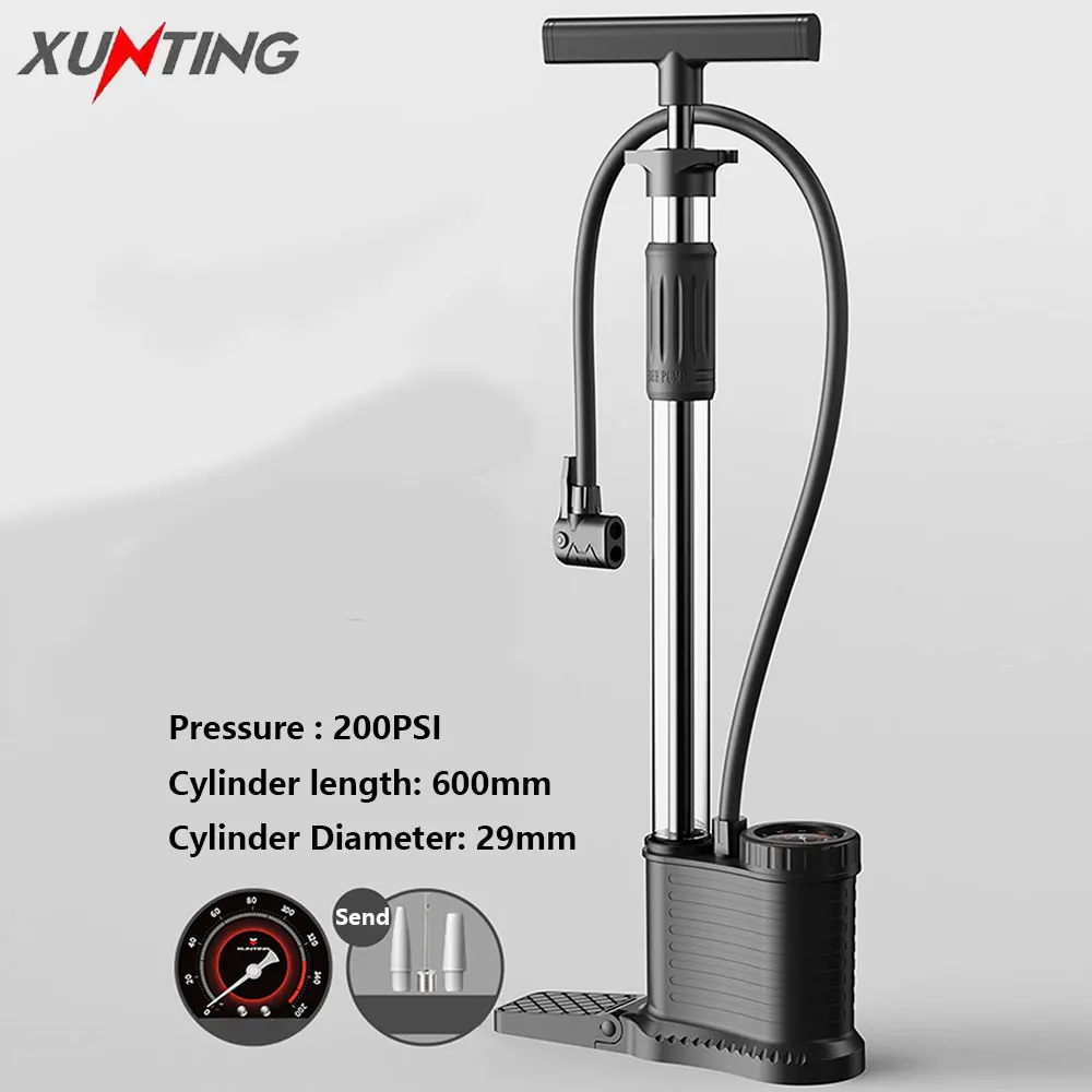 

Xunting велосипедный дорожный насос высокого давления MAX 200PSI велосипедный насос баскетбольная игрушка надувная трубка для езды велосипедный насос с цифровым дисплеем