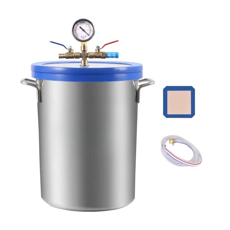 9 Gallon 33L Stainless Steel Degassing Vacuum Chamber for Resin Casting, Degassing Silicones, Epoxies and Wood Stabilization