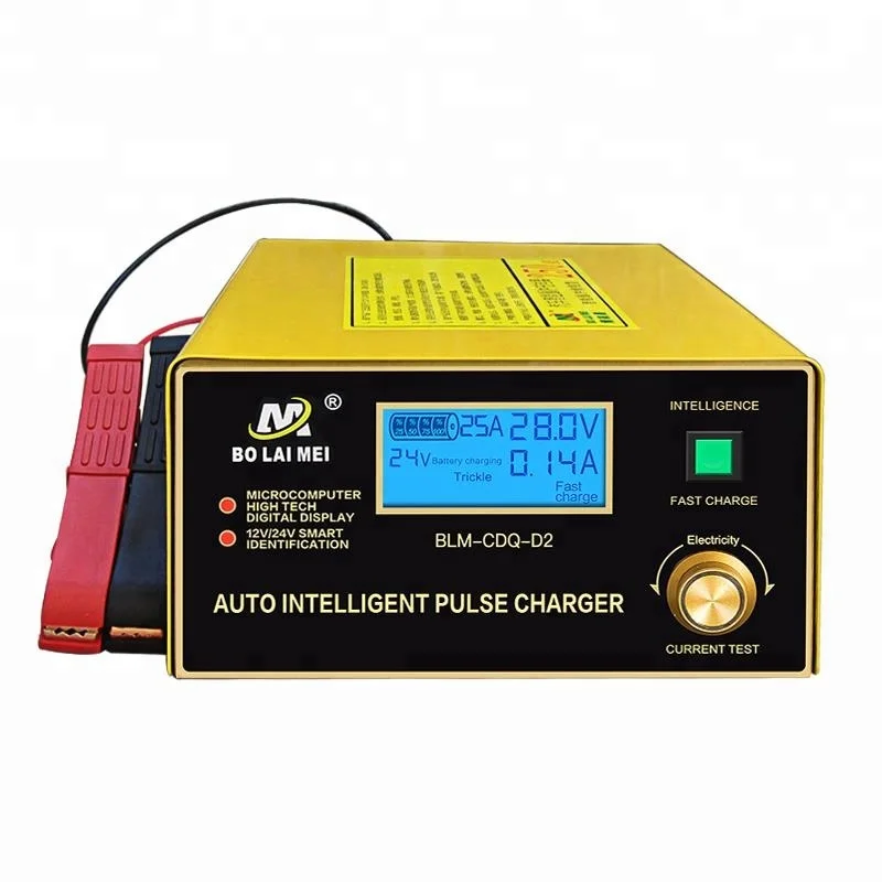 

High Current 30A 12v 24v Car Battery Charger Truck Vehicle Lifeboat Battery Charger with LCD Display