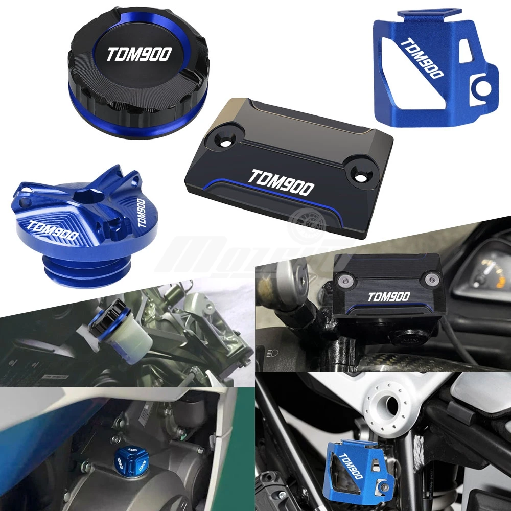 

Motorcycle Front Rear Brake Fluid Reservoir Cap Cylinder Cover For Yamaha TDM900 tdm 900 2004-2005-2006-2007-2008-2008-2009-2010