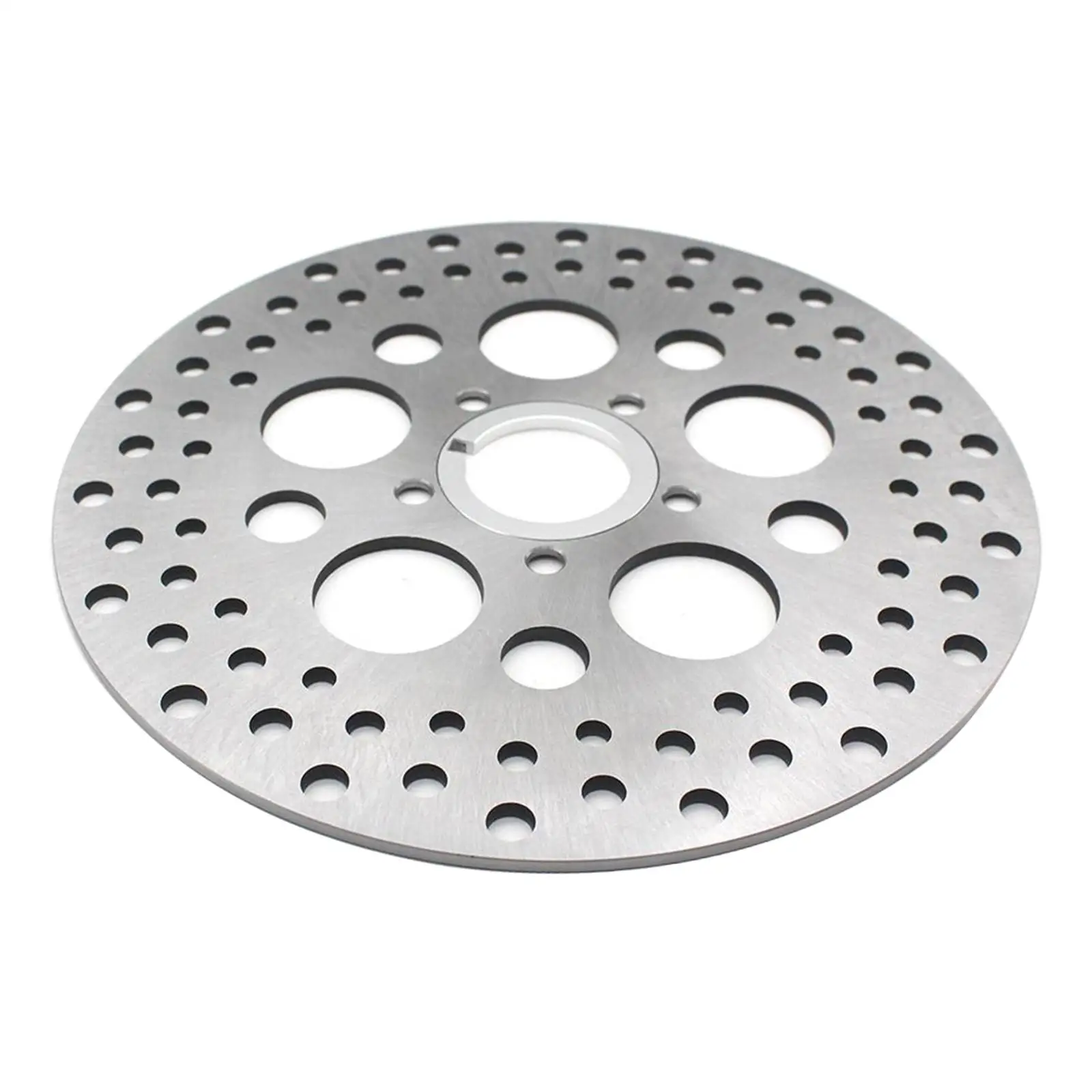 Motorcycle Silver Brake Disc Rotor for Harley XL 883 C  Custom 1999-2010 TN TFB TF TC FXSTB 07-09