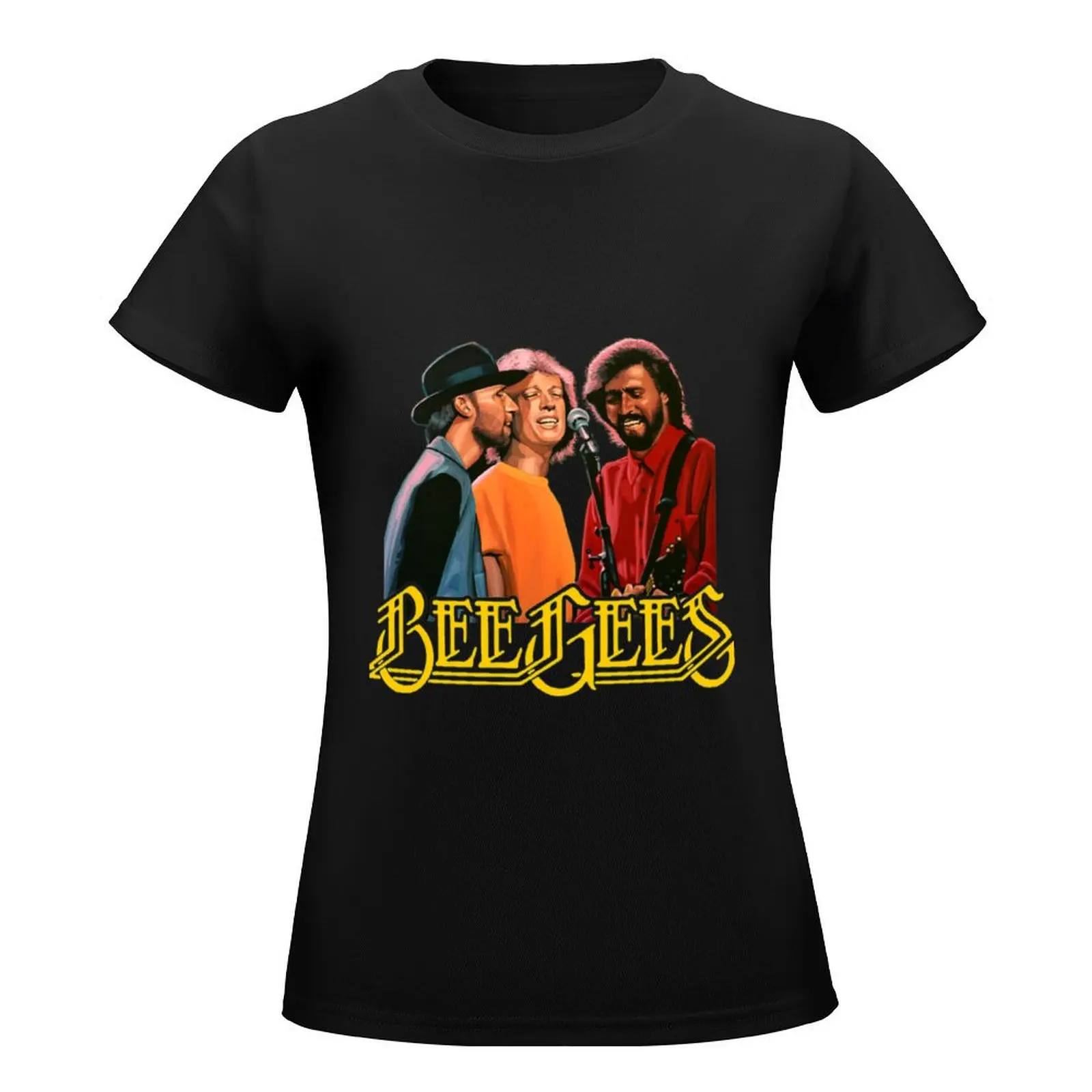 Bee Gees Big Head T-Shirt Short sleeve tee korean fashion designer clothes Women luxury