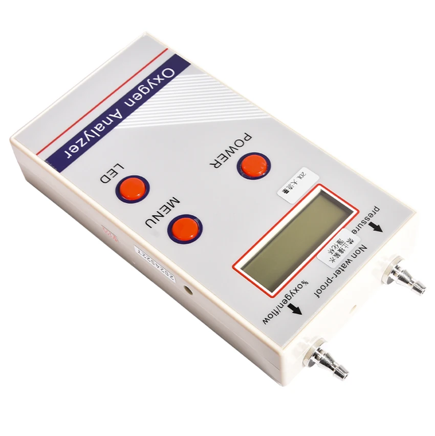 Imagem -04 - Analisador de Oxigênio Portátil Profissional Detector de Medidor de Concentração de Oxigênio o2 Medidor de Detecção de Pressão de Fluxo Detector de Gás
