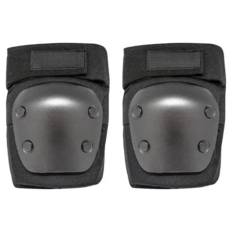 Черный комплект защитного снаряжения из 6 предметов с защитой от локтей/колен/на запястья, для безопасности езды на скутере, скейтборде и велосипеда