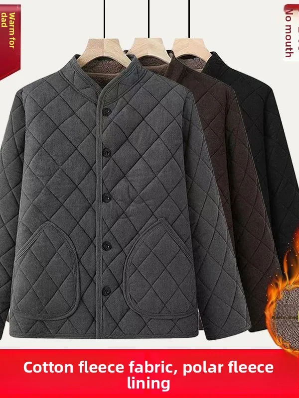 

Мужское зимнее повседневное хлопковое пальто на подкладке Thiened Fce, большой размер, теплый топ, морозостойкое хлопковое пальто с воротником-стойкой