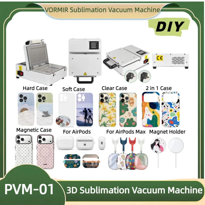 

VORMIR A5 PVM-01 3D Sublimation Vacuum Machine For iPhone 17 16 15 Pro Thermal Transfer Heat Press Customize Phone Case Printing