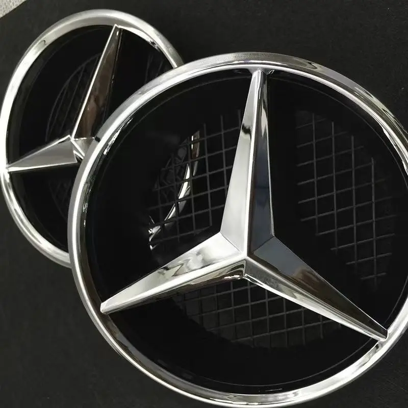 3D Car Grill Emblem Star Badge Front Grill Logo For Mercedes Benz W204 W205 W213 X253 A B C E S CLA GLB GLC GLE GLS Accessories