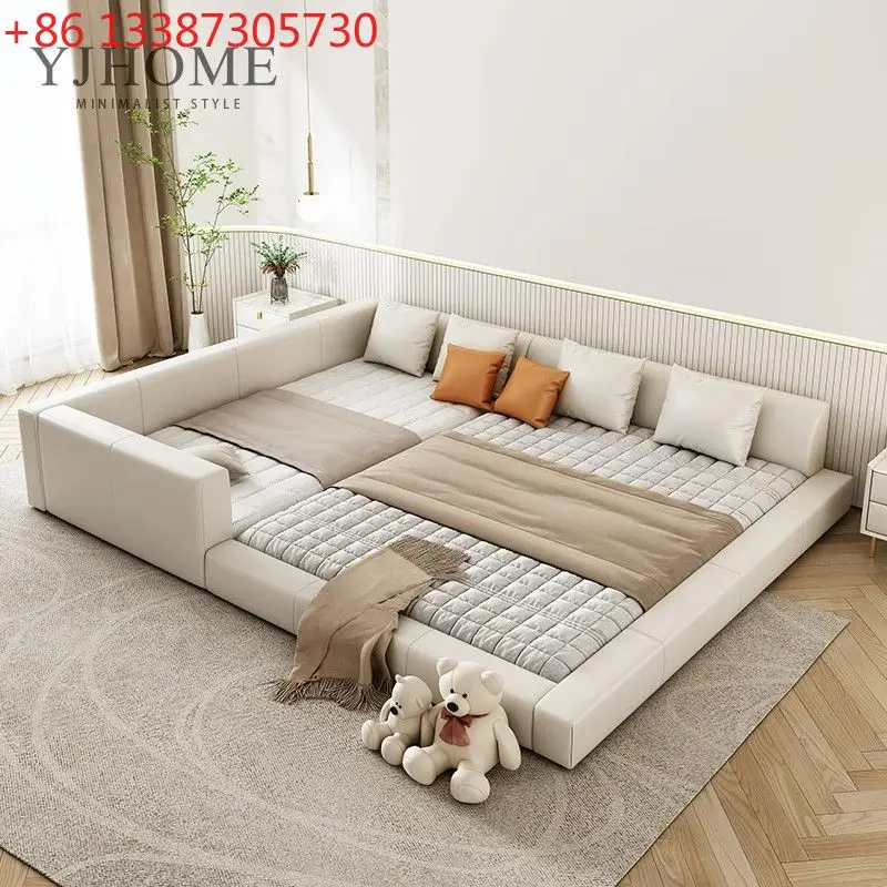 

Татами-кровать для семьи с двумя детьми, для родителей и детей, для семьи из четырех детей, для спальни, с возможностью соединения.