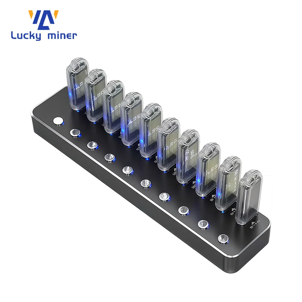 جديد محظوظ مينر LV03Pro 250KH/s 1W Asic رقاقة صامتة بيتكوين سولو مينر صغير دعم SHA256 BTC BCH BSV DGB عملات