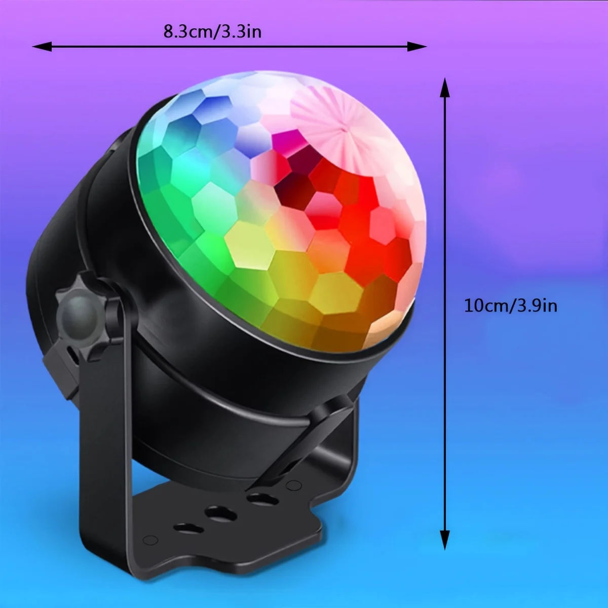 LED Stage Disco Ball DJ Night Light Remote Sound Activated RGB Rotating USB Powered Projector Light Party Club Laser Show Lamp