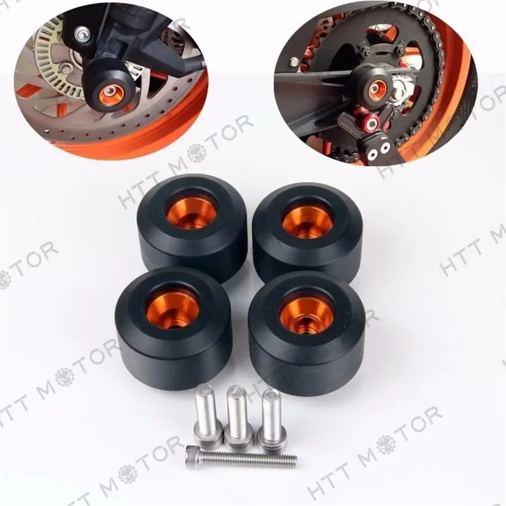 

Motorcycle Front Rear Fork Wheel Frame Slider Crash Protector Guard for KTM RC 125 200 390