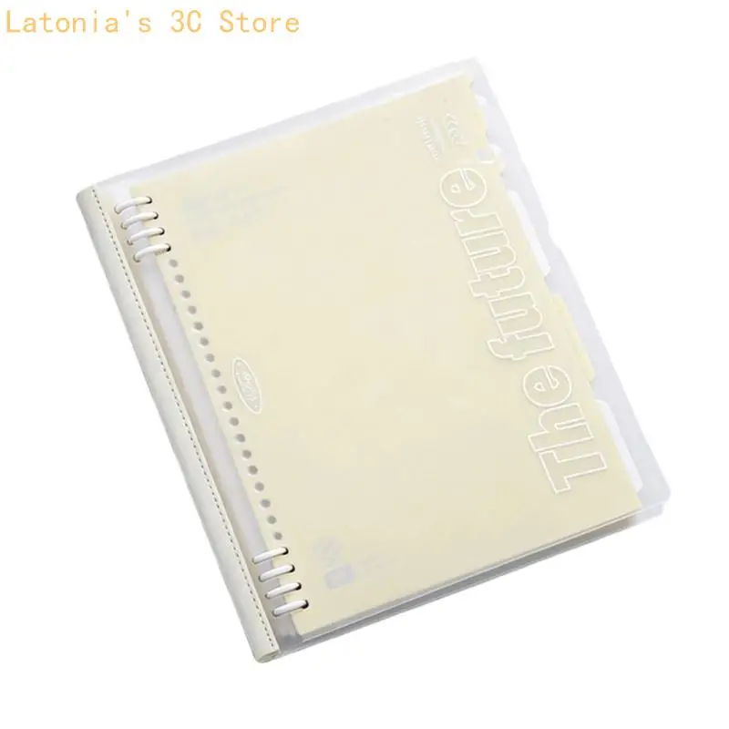 Loose-Leaf Writing Notebook, 60 Sheets Lined Flexible Softcover Paper Journal with Removable Pages for Scheduling X3UB