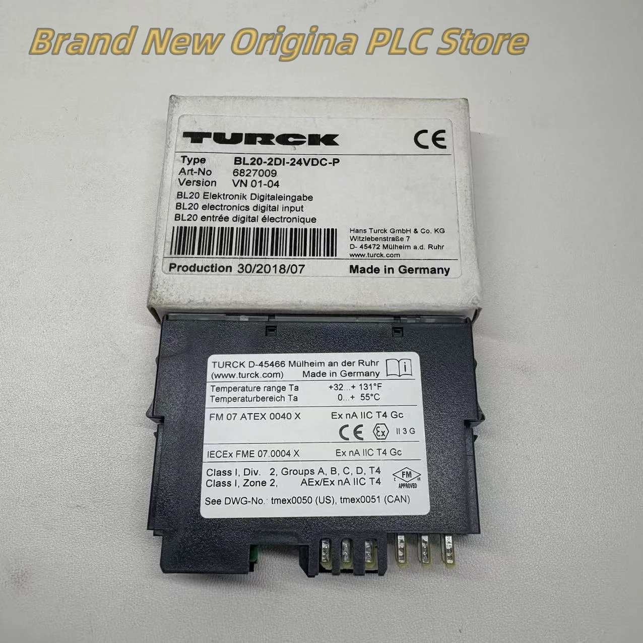 Novo módulo plc original BL20-2DI-24VDC-P 6827009 BL20-4DO-24VDC-0.5A-P 6827023