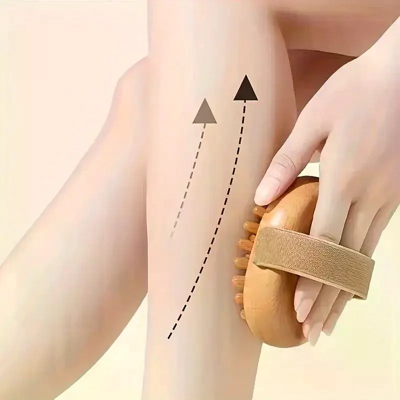 Brown Massage Brushes For Body Meridian Home Beauty Salon