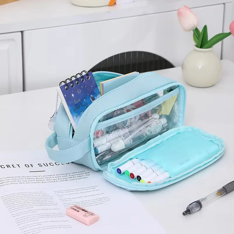 Cartoon Printed 67 Number PU Pencil Bag Cute Back To School Supplies Funny Six Seven Pencil Case for Student Anime Pencil Cases