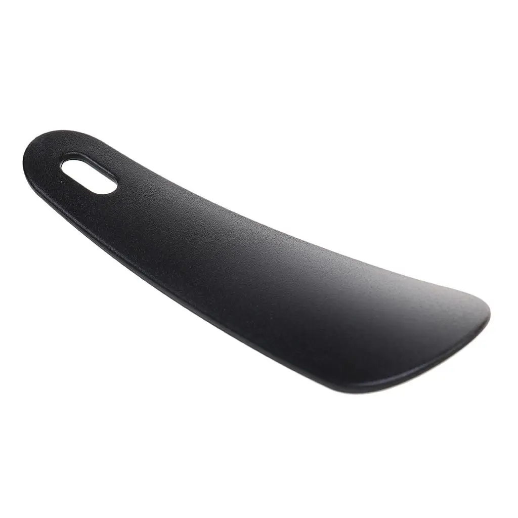 Calçadeira de plástico de 4,3 polegadas, levantador de buzina, flexível e resistente, preta