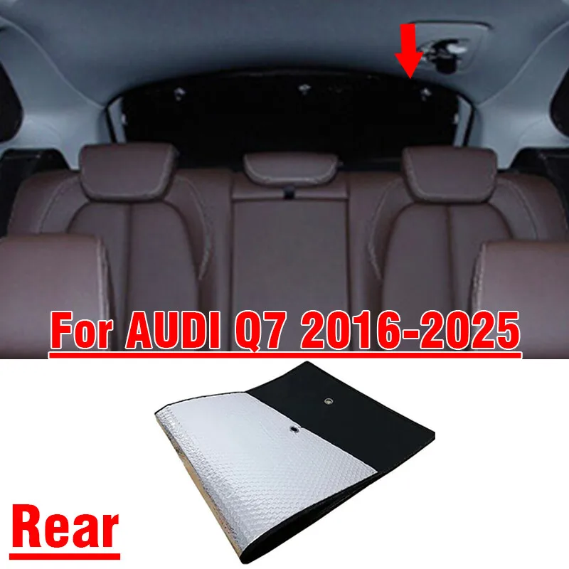 

For AUDI Q7 2016-2025 Rear Windshield Privacy Thick Interior Sunshade Cover