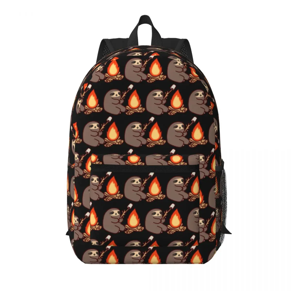 

Campfire Sloth Student Backpack School Bag Hiking Travel Daypack for Men Women Bookbag Shoulder Bags