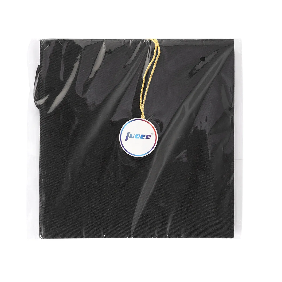 1 Pieza Birrete de Graduación Ajustable para Adultos y Profesores, de Poliéster Negro, Reutilizable y Plegable, con Borla Amarilla Brillante, para Universidad