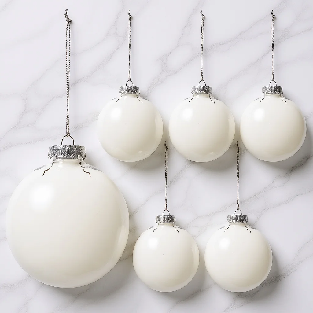 

6pcs Christmas Flat Ball Decorations Clear Fillable Ornaments For Diy Party Wedding Xmas Decor Transparent Craft Balls