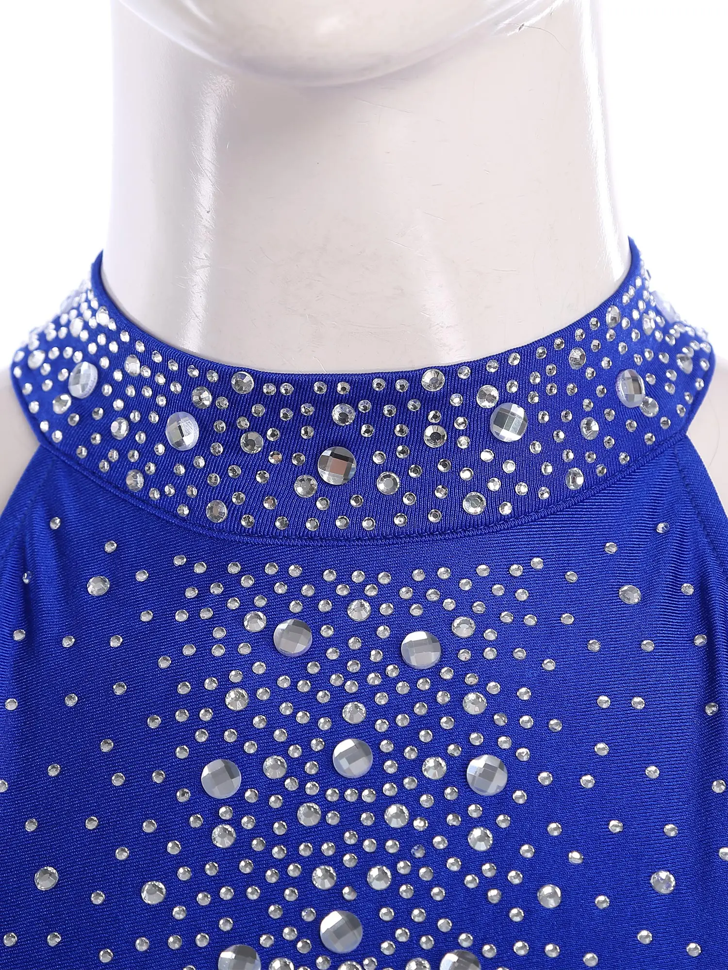 

Women Lyrical Dance Dress Figure Ice Skating Gymnastics Ballet Dancewear Irregular Hem Leotards Dress Stage Performance Costumes
