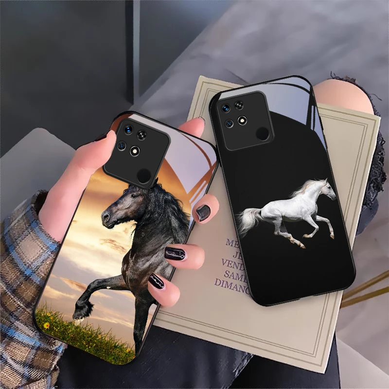 Рисунок 2 - Белая лошадь Черный для Redmi 14C