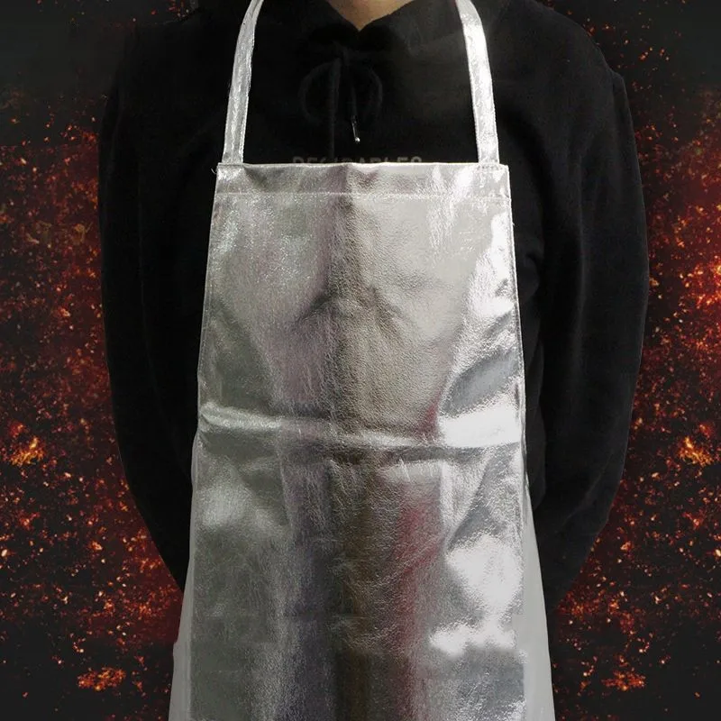 1000 Degrees Household Insulation Clothing Aluminum Foil Fire Apron High Temperature, Hot and Radiation Resistant