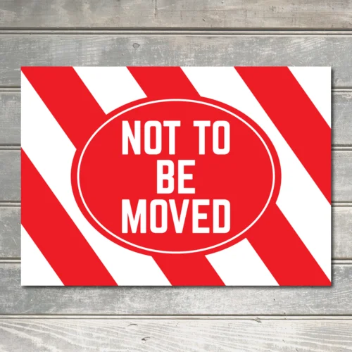 1pc Not To Be Moved metal Sign Retro Indoor/Outdoor wall Decor Metal Plaque