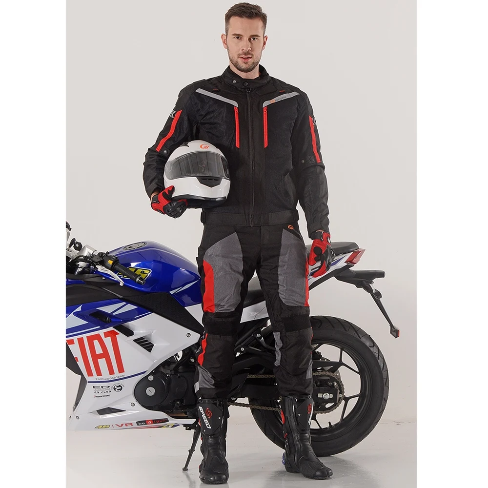 Motorcycle Pants Waterproof Breathable Warm All Season Motocross Rally Rider Riding Protection Trousers With free Kneepads HP-12