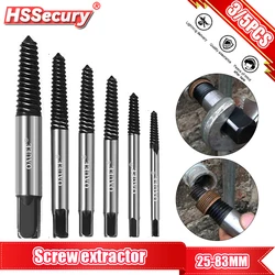 Danificado Hex Screw Extractor Set, Guia de Broca, Removedor de Parafuso Quebrado, Easy Out Set, Ferramentas Elétricas, 3 Pcs, 5Pcs