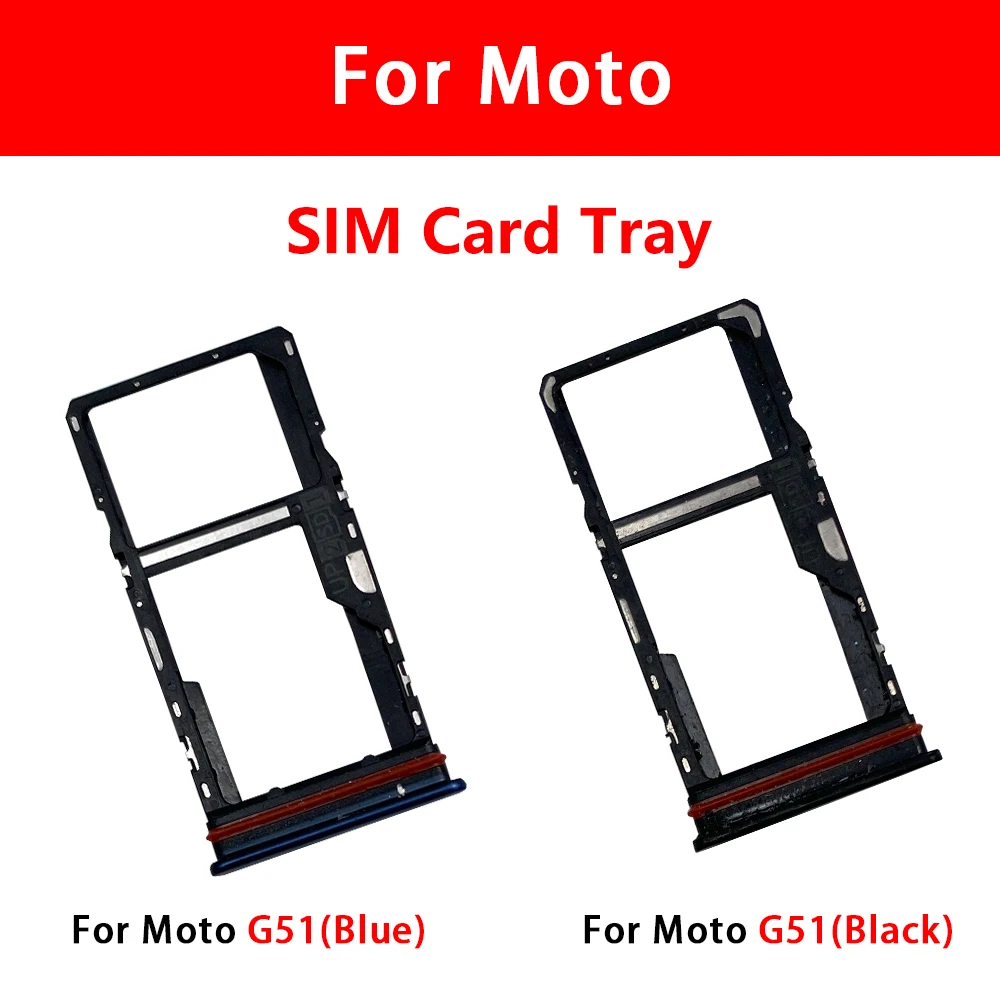 SIM Card Slot SD Card Tray Holder Adapter For Moto E20 E40 G20 G31 G50 5G G51 G100 Phone SD Holder Card Tray With Tools