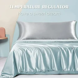 1pc Luxurious Satin Pillowcase for Hair and Skin Care Soft, Silky, Long Body Pillow Cover for Bedroom,Hotel, and Home Decor