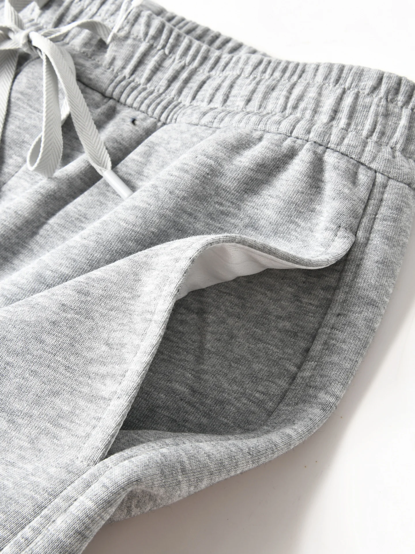 New American Style Cotton Knitted Comfortable Warm Loose Straight Elastic Waist Sports Casual Sweatpants Men's Autumn Trend