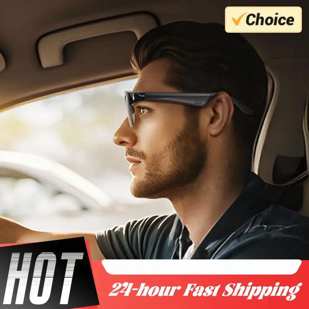 

Солнцезащитные очки BT с AI-переводчиком, аудио-очки для музыки и звонков без помощи рук, защита от УФ-излучения, наушники для активного отдыха для мужчин и женщин