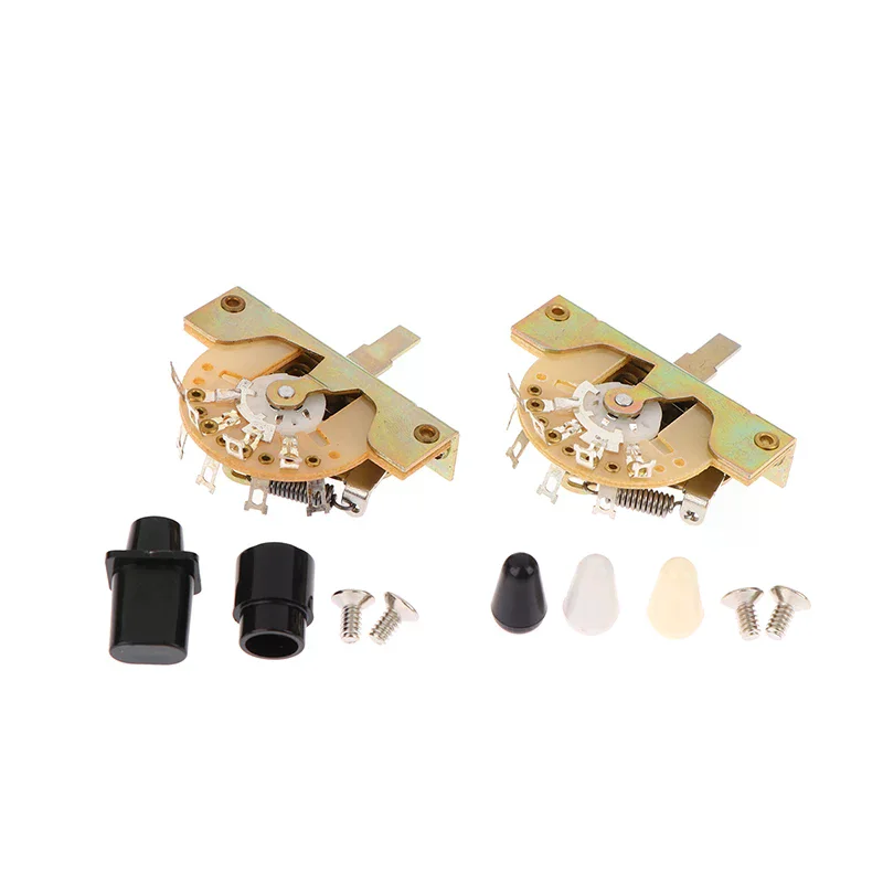 สวิตช์เลือกปิ๊กอัพกีตาร์ไฟฟ้าแบบ 3 ทาง/5 ทาง สำหรับงานหนัก พร้อมสกรู อุปกรณ์เสริมสำหรับกีตาร์ไฟฟ้า