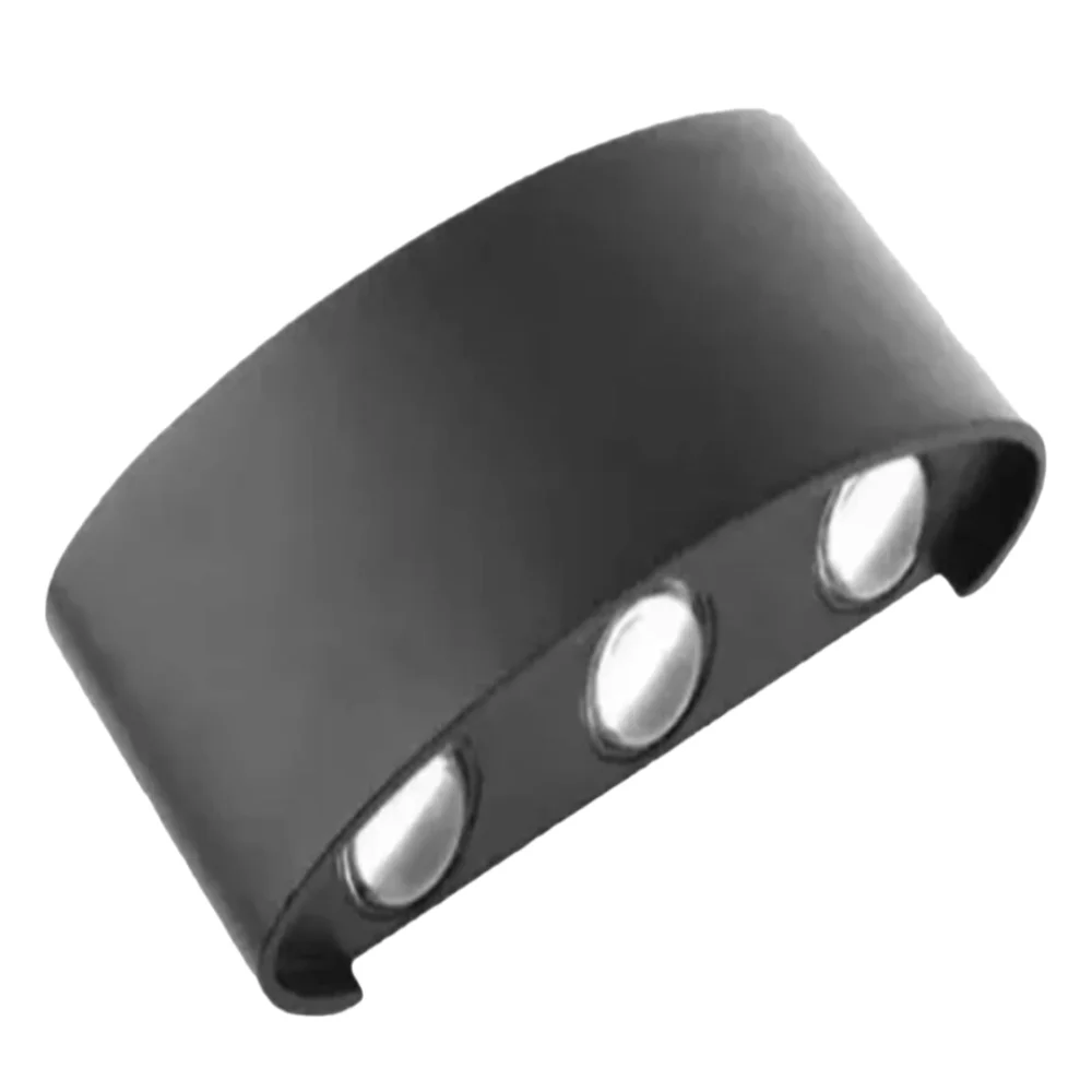 Aluminum Material Outdoor LED Wall Light AC100-260V Voltage Black Color LED Patch Light Waterproof Design 17 x 8 x 4 cm Size